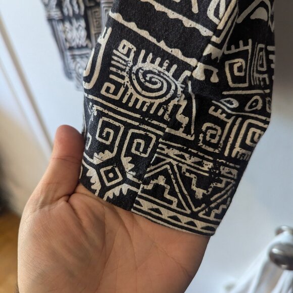 FOLK - Linen blend short sleeve shirt - Sz L - Picture 4 of 7